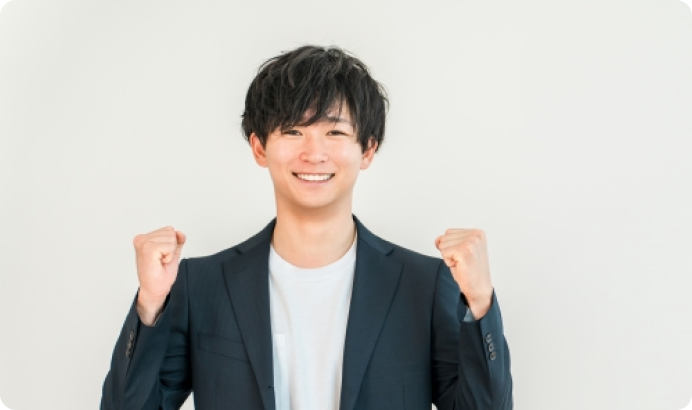 笑顔の男性